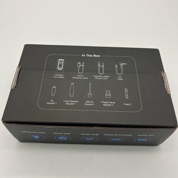 Jusuox Tire Inflator Portable Air Compressor, 150PSI Cordless Air Pump - Picture 3 of 3